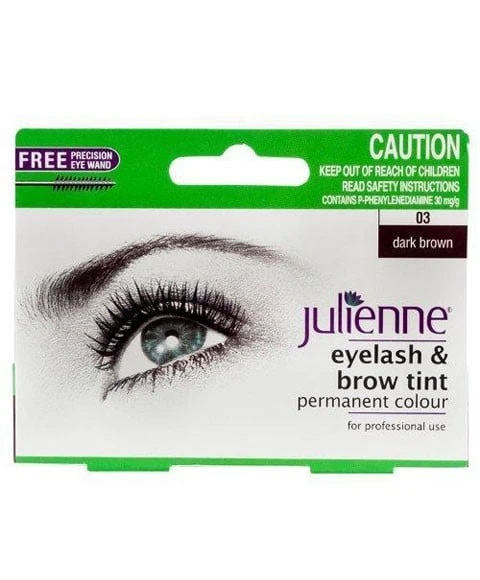 Julienne Eyelash And Brow Tint Dark Brown - Image 2