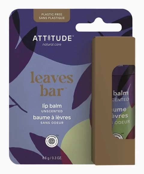 Attitude Leaves Bar Unscented Lip Balm - Image 2