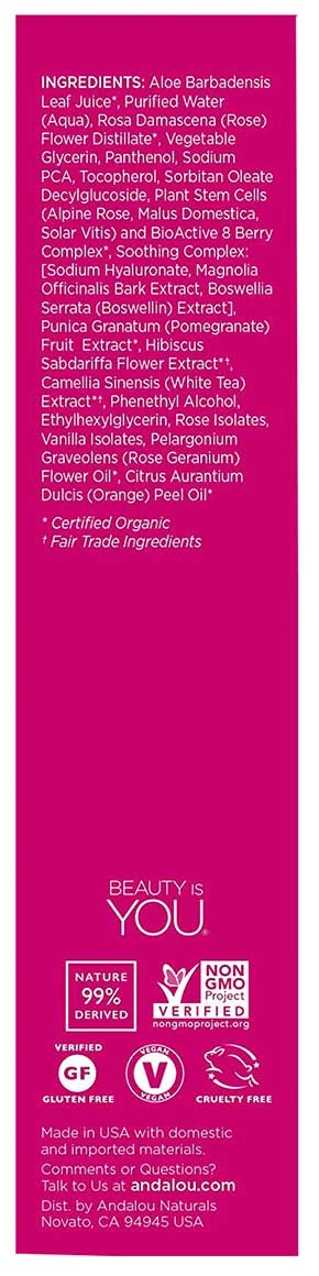 Andalou Naturals 1000 Roses Eye Revive Sensitive Contour Gel - Image 5