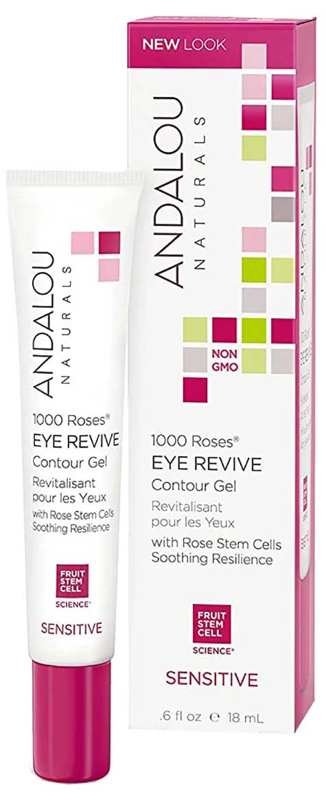 Andalou Naturals 1000 Roses Eye Revive Sensitive Contour Gel - Image 4