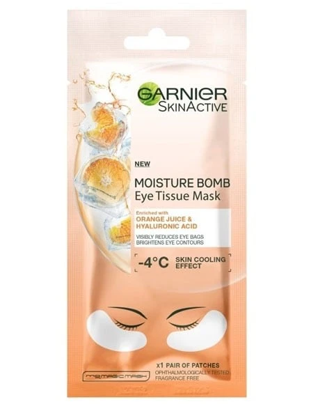 Skin Active Moisture Bomb Eye Tissue Mask With Orange Juice - Image 2