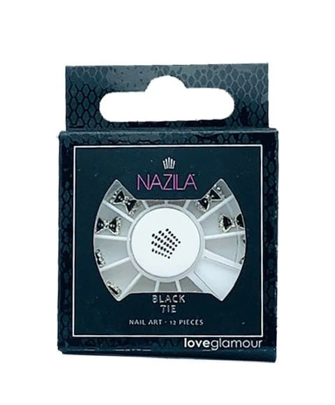 Nail Art Charm Black Tie - Image 2