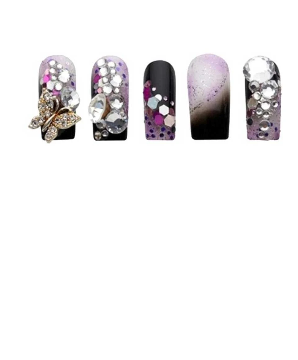 Nail Glitz Love Glamour Purple Butterfly - Image 5